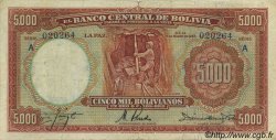 5000 Bolivianos BOLIVIE  1942 P.136 TTB