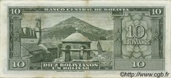10 Bolivianos BOLIVIEN  1945 P.139c VZ