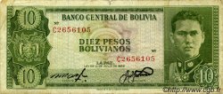 10 Pesos Bolivianos BOLIVIA  1962 P.154a