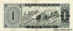1 Peso Boliviano BOLIVIA  1962 P.158a MBC+