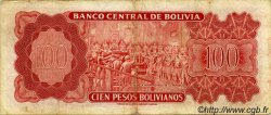 100 Pesos Bolivianos BOLIVIA  1962 P.164A MB