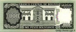 1000 Pesos Bolivianos BOLIVIA  1982 P.167a FDC