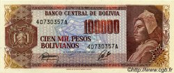 100000 Pesos Bolivianos BOLIVIA  1984 P.171a UNC