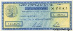 1000000 Pesos Bolivianos BOLIVIA  1985 P.190a FDC