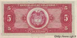 5 Pesos COLOMBIA  1938 P.341 SC+