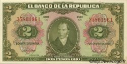 2 Pesos Oro COLOMBIA  1955 P.390d FDC