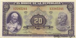 20 Pesos Oro COLOMBIA  1951 P.392d FDC