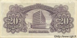 20 Pesos Oro COLOMBIA  1960 P.401b q.FDC