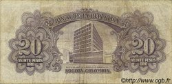20 Pesos Oro COLOMBIE  1961 P.401c TB+