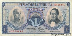 1 Peso Oro COLOMBIA  1974 P.404e VF+