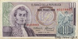 10 Pesos Oro COLOMBIA  1975 P.407f EBC