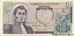 10 Pesos Oro COLOMBIE  1976 P.407f