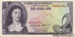 2 Pesos Oro COLOMBIA  1972 P.413a UNC-