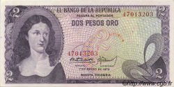 2 Pesos Oro COLOMBIA  1973 P.413a SC
