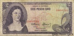 2 Pesos Oro COLOMBIA  1976 P.413b MB