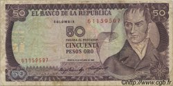 50 Pesos Oro COLOMBIA  1984 P.425a F