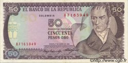 50 Pesos Oro COLOMBIA  1985 P.425a EBC