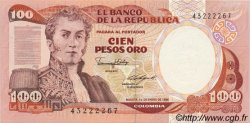 100 Pesos Oro COLOMBIA  1986 P.426b FDC