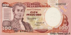 100 Pesos Oro COLOMBIA  1986 P.426b FDC
