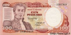 100 Pesos Oro COLOMBIA  1988 P.426c UNC