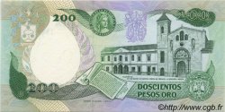 200 Pesos Oro COLOMBIA  1985 P.429b AU