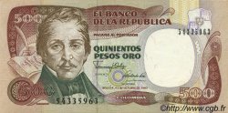 500 Pesos Oro COLOMBIA  1990 P.431 UNC