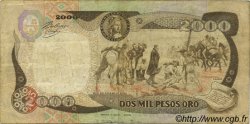 2000 Pesos Oro COLOMBIA  1990 P.433c F