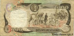 2000 Pesos Oro COLOMBIA  1992 P.433Aa MB