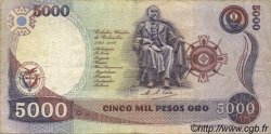 5000 Pesos Oro COLOMBIA  1987 P.435a VF-