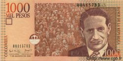 1000 Pesos COLOMBIA  2001 P.450a UNC