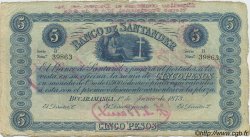 5 Pesos KOLUMBIEN  1900 PS.0832b SS