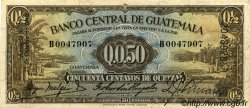 50 Centavos de Quetzal GUATEMALA  1942 P.013a XF