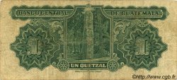 1 Quetzal GUATEMALA  1942 P.014a F+