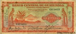 2 Quetzales GUATEMALA  1942 P.015a F
