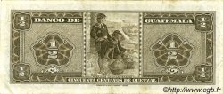 50 Centavos de Quetzal GUATEMALA  1968 P.051 MBC