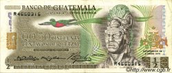 50 Centavos de Quetzal GUATEMALA  1974 P.058b fVZ
