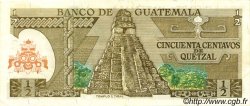 50 Centavos de Quetzal GUATEMALA  1983 P.058c MBC+
