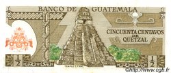 50 Centavos de Quetzal GUATEMALA  1982 P.058c UNC-