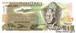 50 Centavos de Quetzal GUATEMALA  1983 P.058c UNC