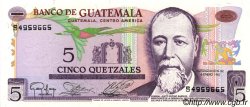 5 Quetzales GUATEMALA  1983 P.060c FDC