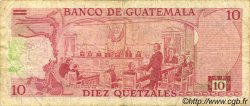 10 Quetzales GUATEMALA  1981 P.061c MB