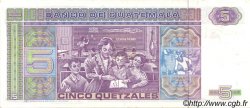 5 Quetzales GUATEMALA  1987 P.067 XF