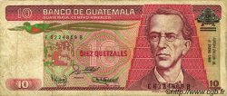 10 Quetzales GUATEMALA  1988 P.068 BC