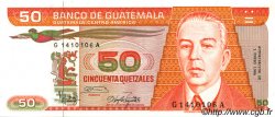 50 Quetzales GUATEMALA  1986 P.070 UNC