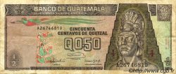 50 Centavos de Quetzal GUATEMALA  1992 P.072b BC+