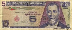 5 Quetzales GUATEMALA  1992 P.074 F