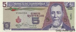 5 Quetzales GUATEMALA  1990 P.074 ST