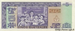 5 Quetzales GUATEMALA  1990 P.074 UNC