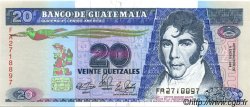 20 Quetzales GUATEMALA  1989 P.076 FDC
