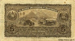 5 Pesos GUATEMALA  1919 PS.117 VF